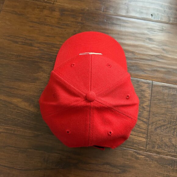 San Francisco 49ers SF red hat cap retro adjustable '47 brand - Picture 3 of 4